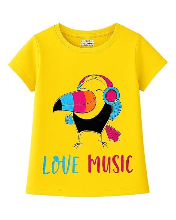 Kuchipoo Girls Full Sleeves Cotton T-Shirt